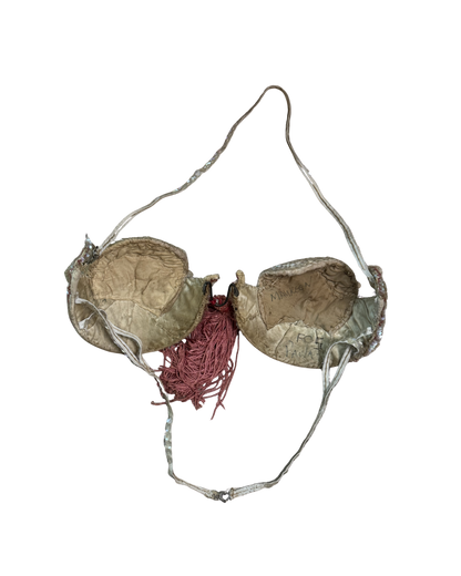 Vintage Iridescent Showgirl Sequin Halter Costume Bra