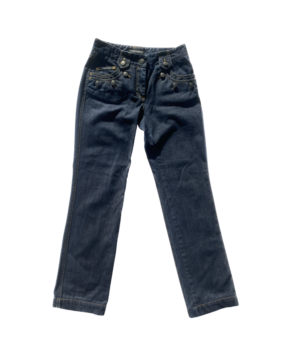 Dolce & Gabbana Button Jeans