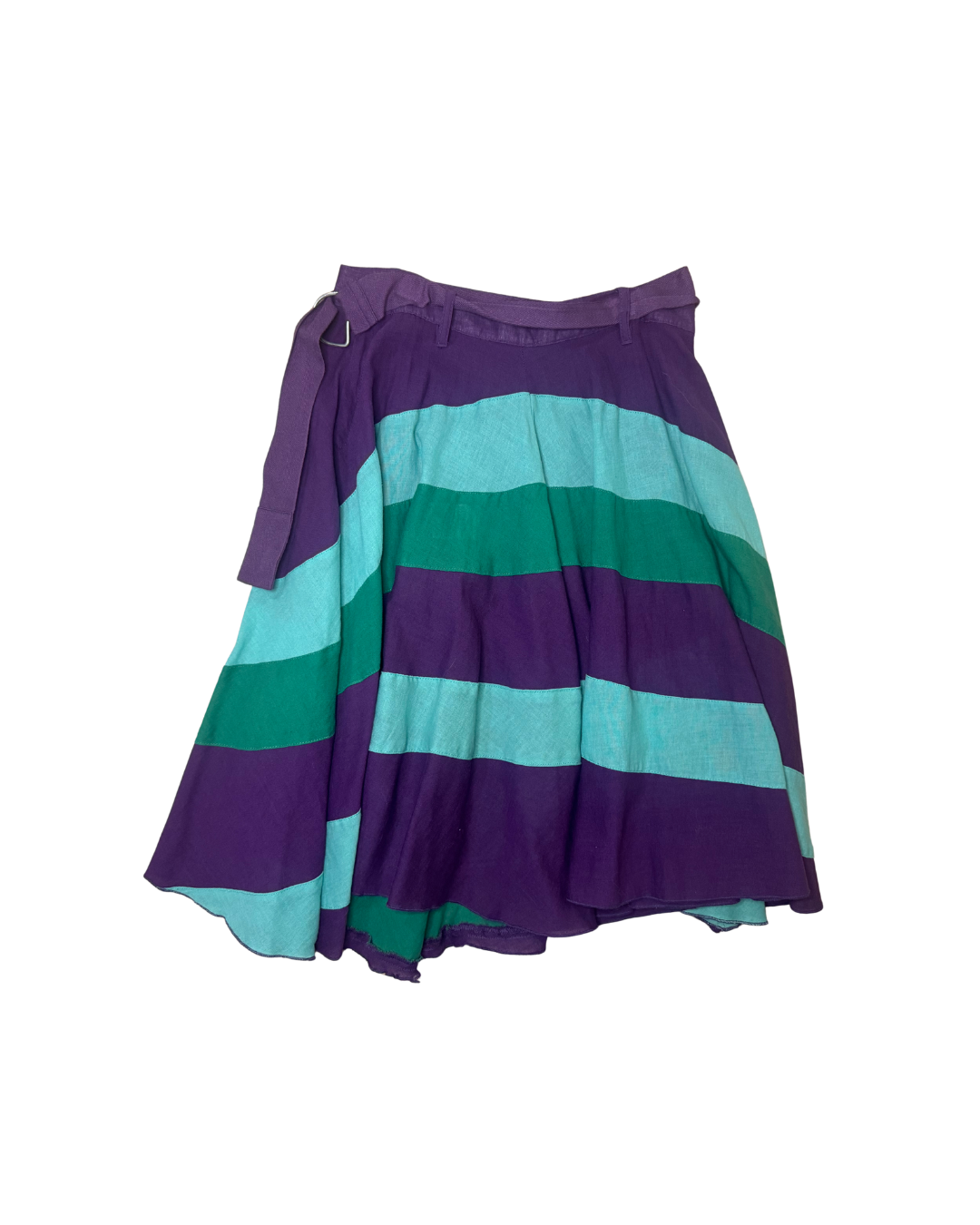 Diesel Purple Color Block Skirt