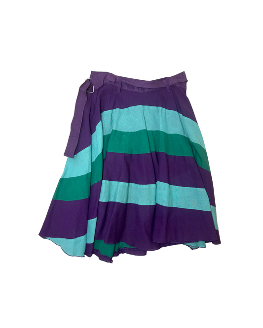 Diesel Purple Color Block Skirt