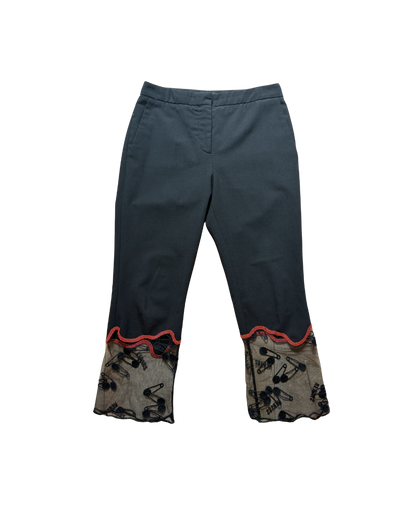 Versus Versace Black Capri Pants