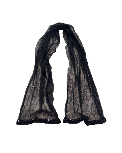 Dolce & Gabbana Sequin Lined Lace Shawl
