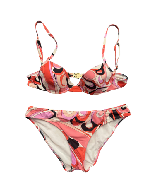 Emilio Pucci Pink Printed Bikini