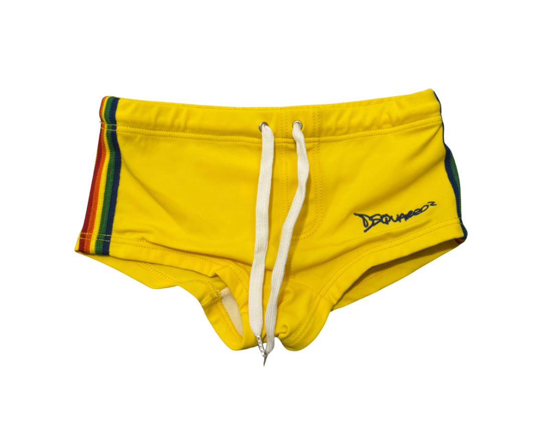 Dsquared² Yellow Mini Swim Shorts