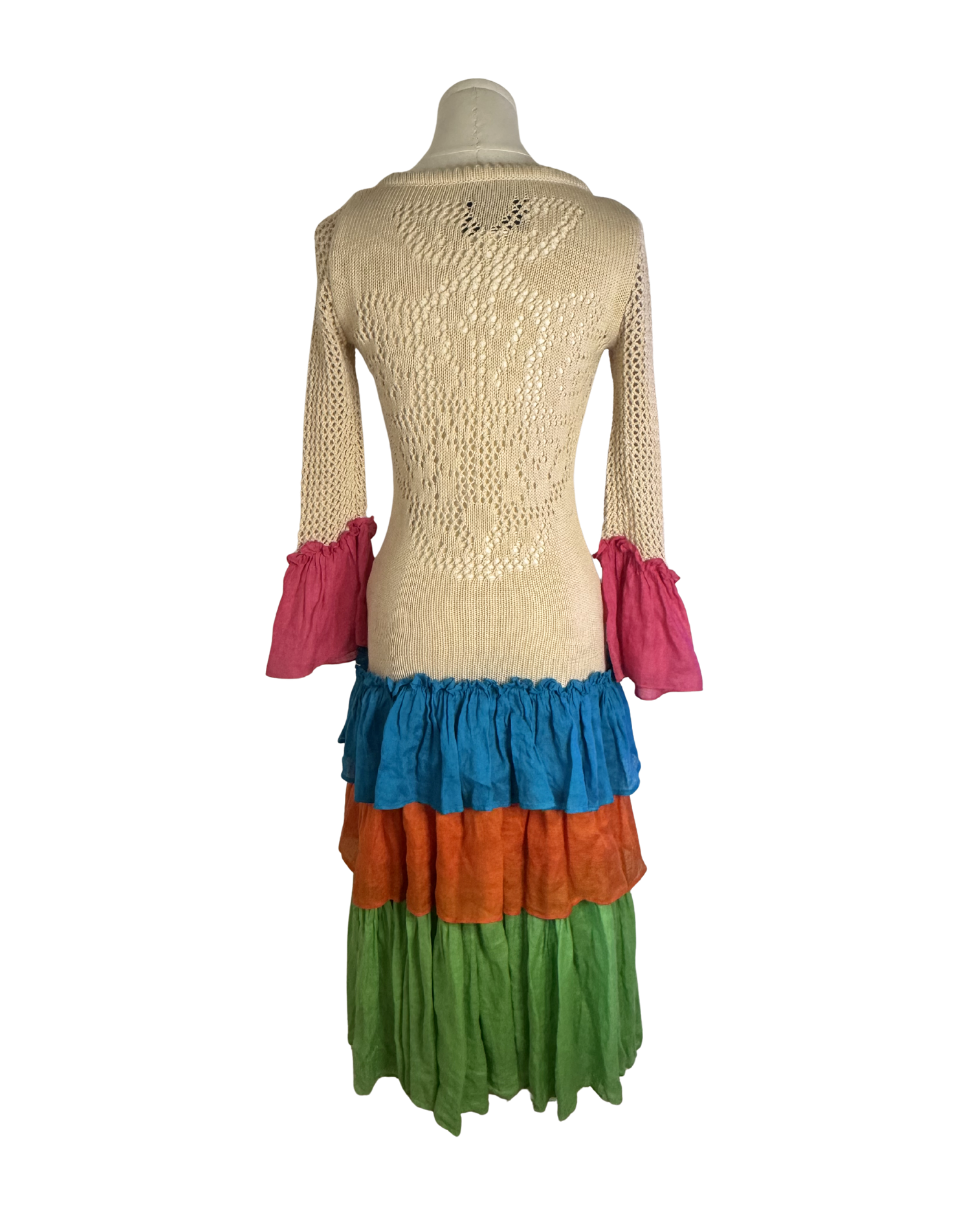Moschino Couture ‘Repetita Juvant' Crochet Tiered Dress