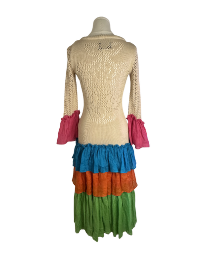 Moschino Couture ‘Repetita Juvant' Crochet Tiered Dress