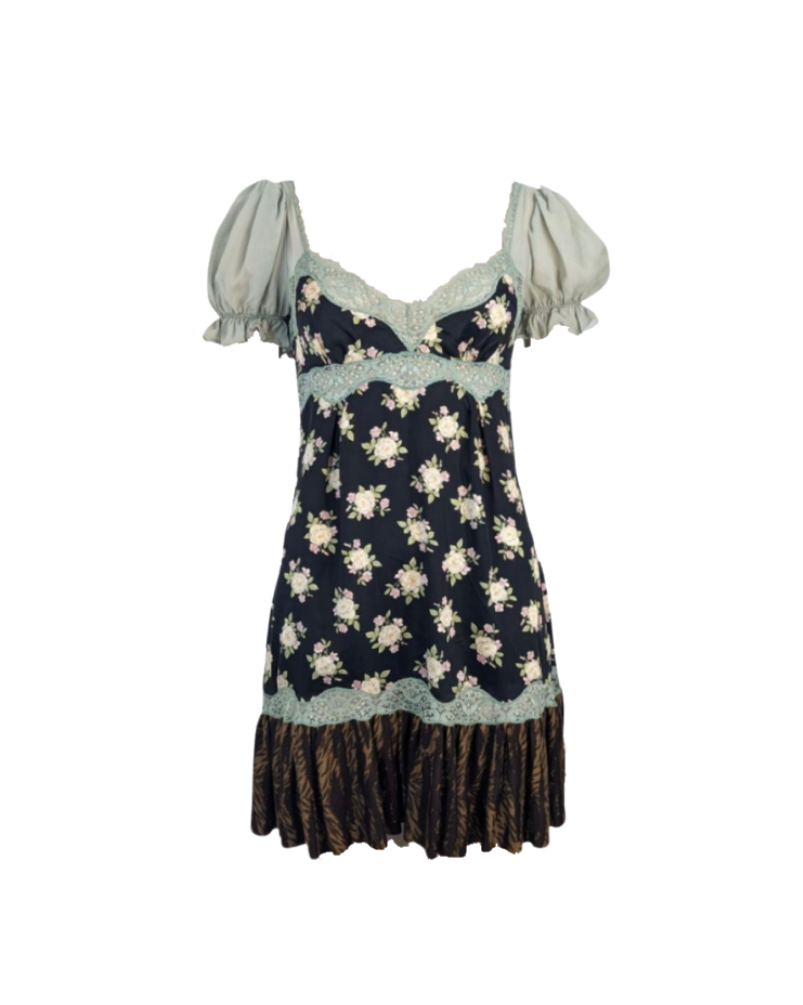 Dolce & Gabbana Mini Lace Detailed Dress