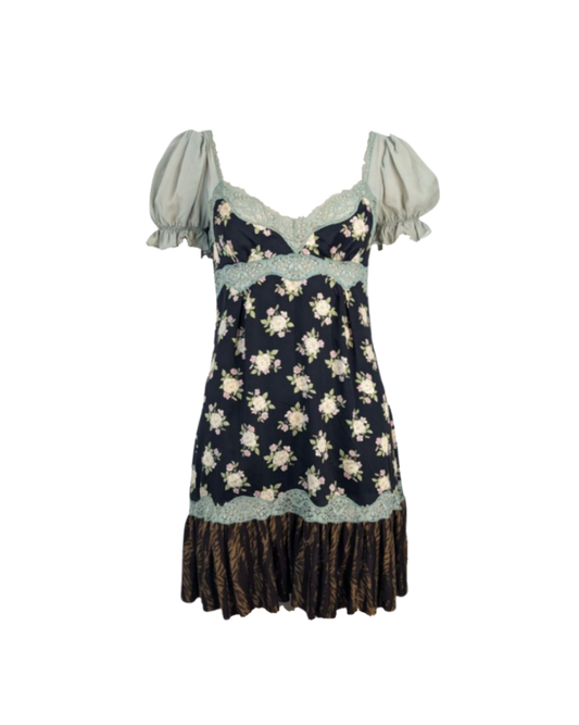 Dolce & Gabbana Mini Lace Detailed Dress