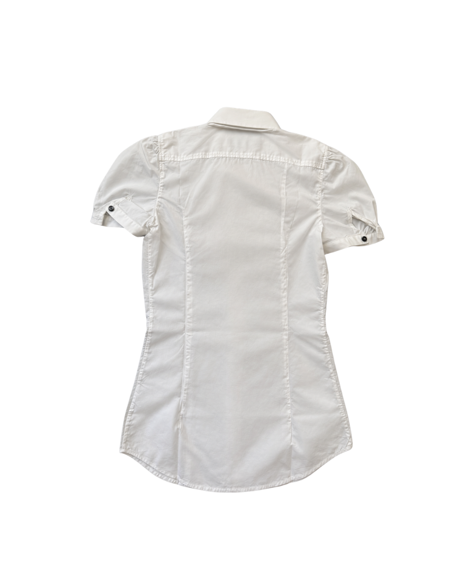 Dsquared² Sequin Detailed Short Sleeve Blouse