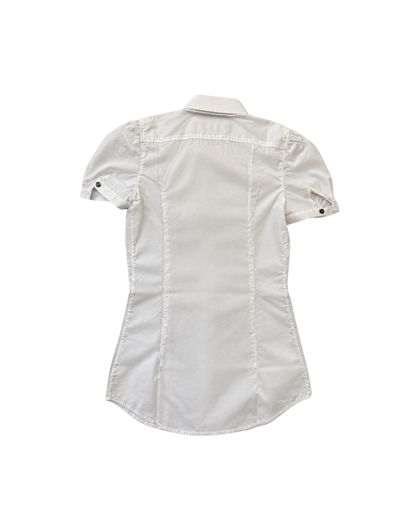 Dsquared² Sequin Detailed Short Sleeve Blouse