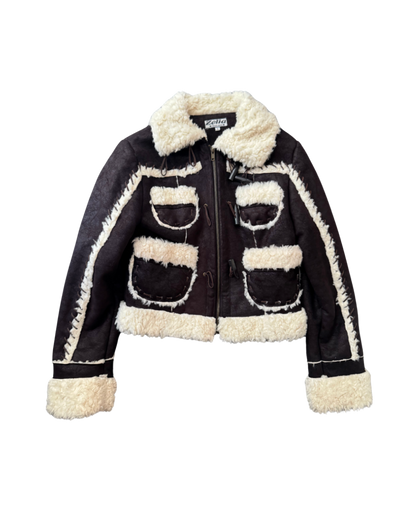 Vintage Zelias Aviator Faux Fur Jacket
