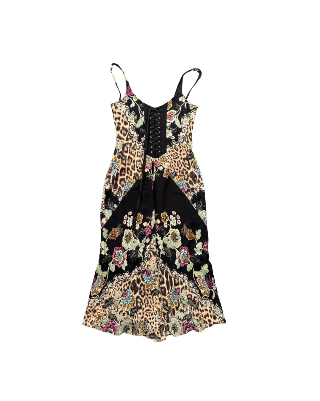 Roberto Cavalli Cheongsam Style Corset Dress