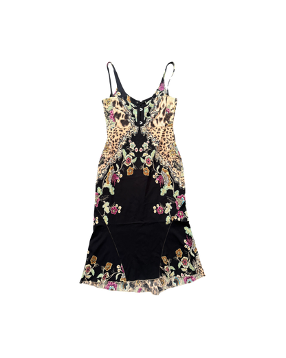 Roberto Cavalli Cheongsam Style Corset Dress