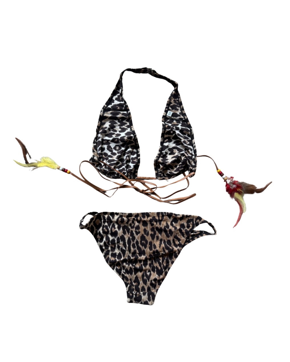 Dolce & Gabbana Beachwear Leopard Halter Bikini