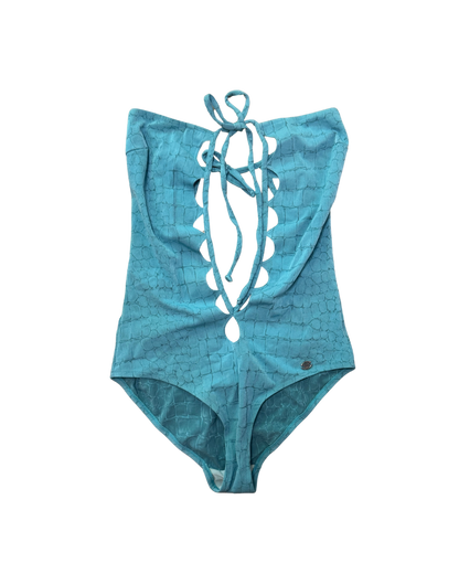 Emporio Armani One Piece Strapless Cutout Swimsuit