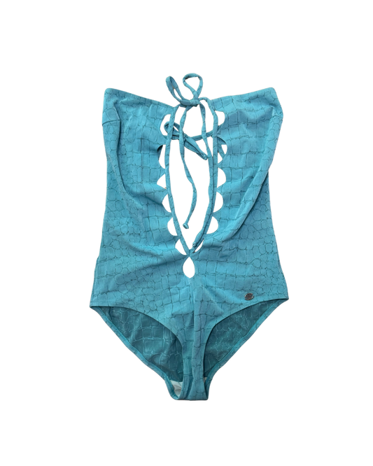 Emporio Armani One Piece Strapless Cutout Swimsuit