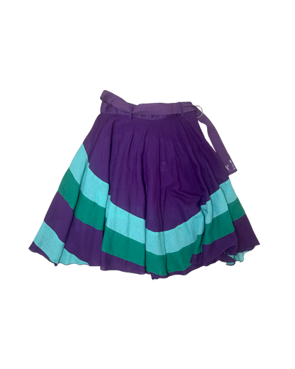 Diesel Purple Color Block Skirt