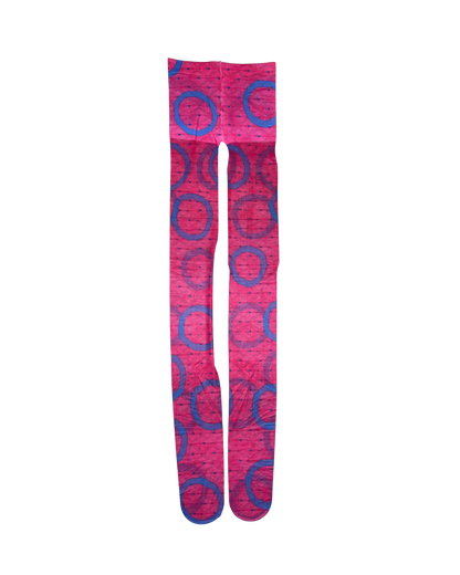 Vivienne Westwood Pink Printed Semi-Sheer Tights