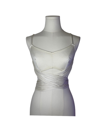 Dolce & Gabbana White Convertible Wrap Top