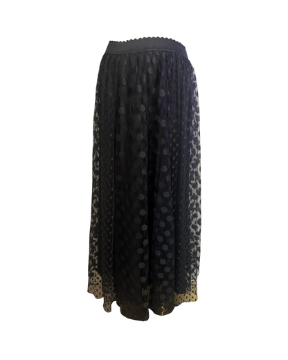 Blugirl by Blumarine Sheer Polka Dot Maxi Skirt