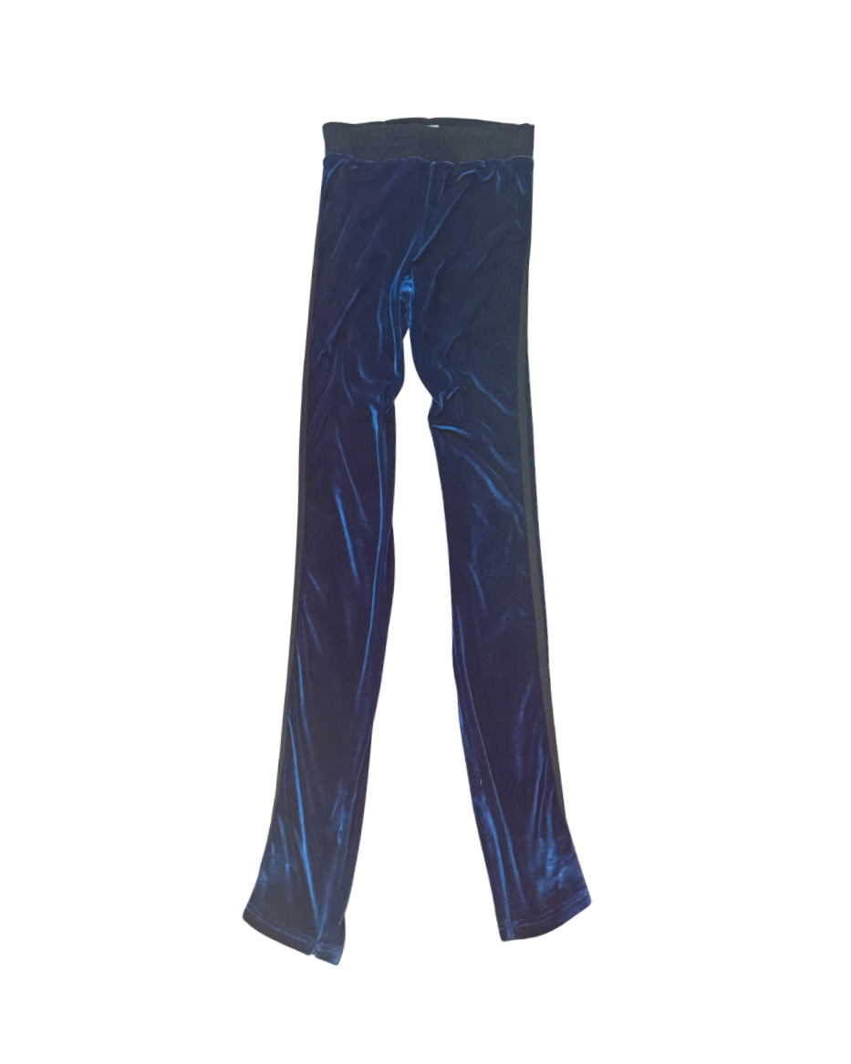Dolce & Gabbana Blue Velour Track Pants