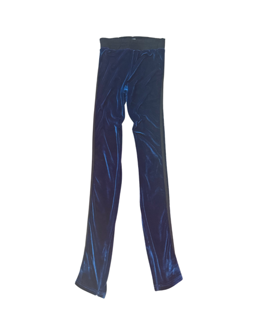 Dolce & Gabbana Blue Velour Track Pants