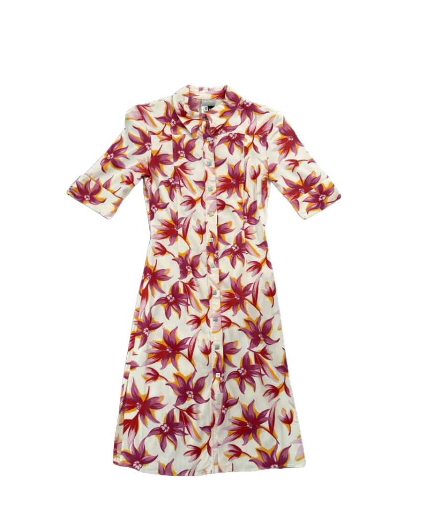 Gianni Versace Floral Shirt Dress