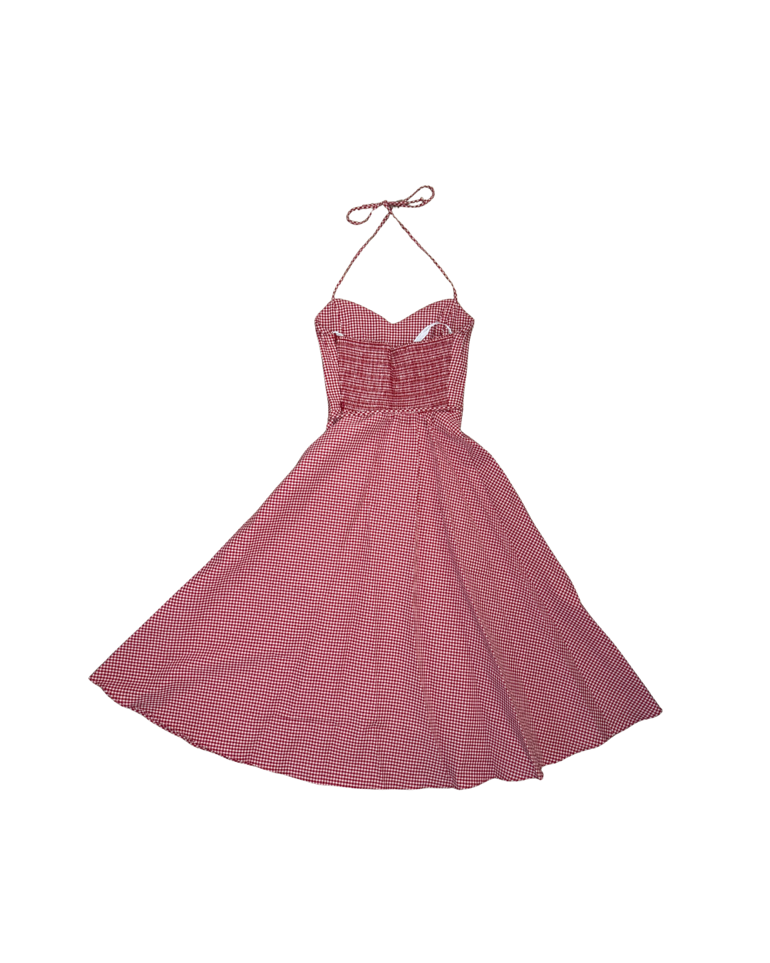 Betsey Johnson Red Gingham Midi Dress