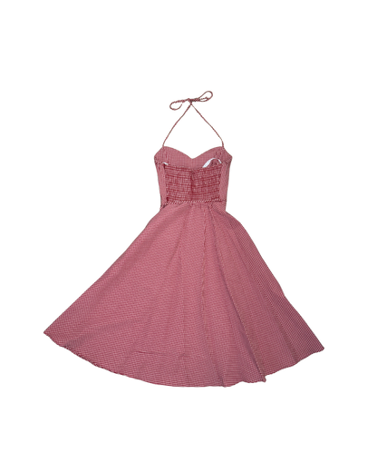 Betsey Johnson Red Gingham Midi Dress