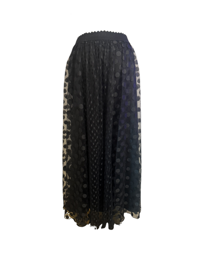 Blugirl by Blumarine Sheer Polka Dot Maxi Skirt