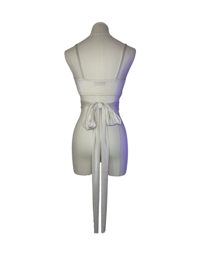 Dolce & Gabbana White Convertible Wrap Top