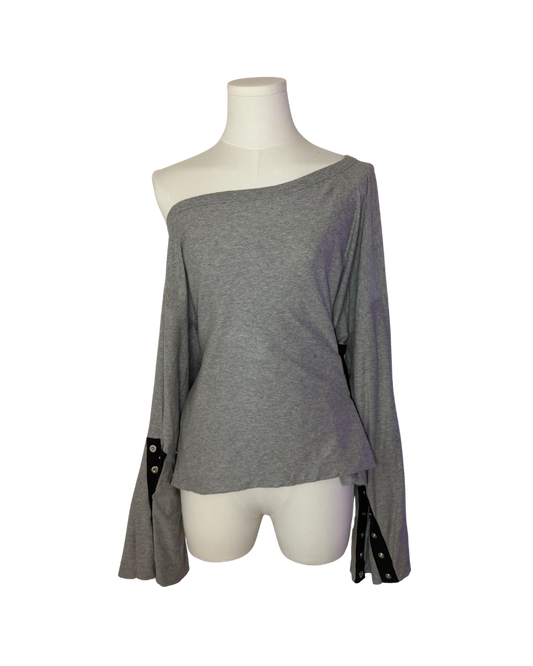 Dolce & Gabbana Long Sleeve Button Snap Top