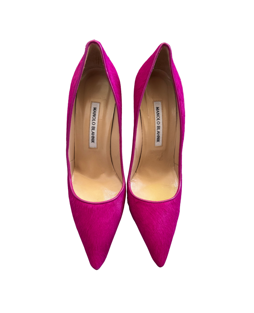 Manolo Blahnik Pink Pony Hair Pumps
