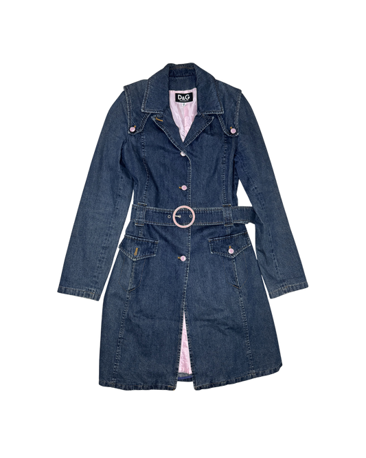 Dolce & Gabbana Long Denim Coat