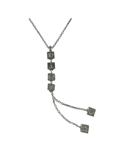 Christian Dior Cube Lavalier Necklace