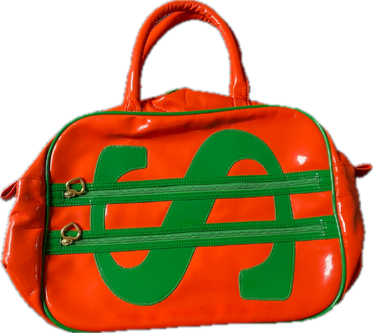 Moschino Money Sign Boston Bag