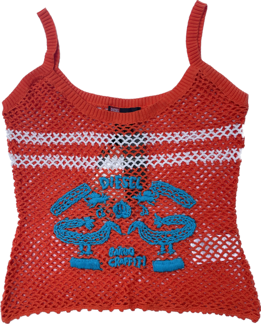 Diesel Fishnet Tank Top