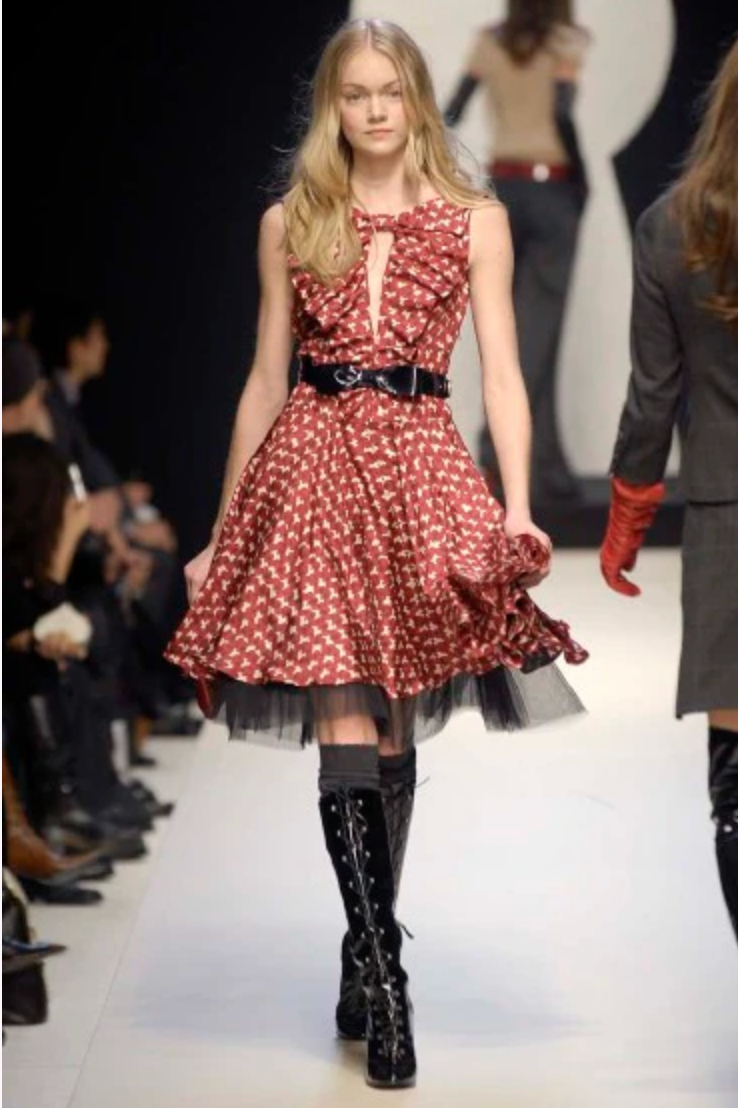 Moschino Pink Victorian Style Boots