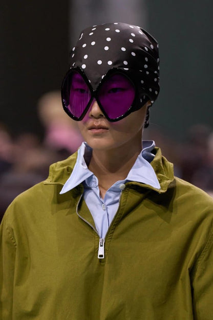 Prada Polka Dot & Purple Scarf Sunglasses