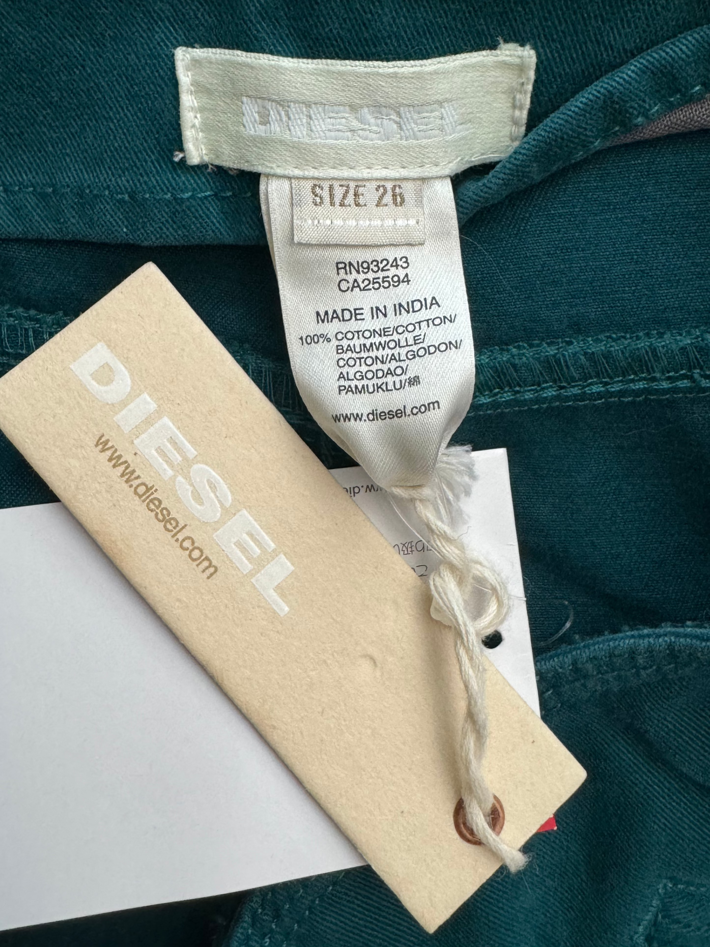 Diesel Green Embroidered Skirt