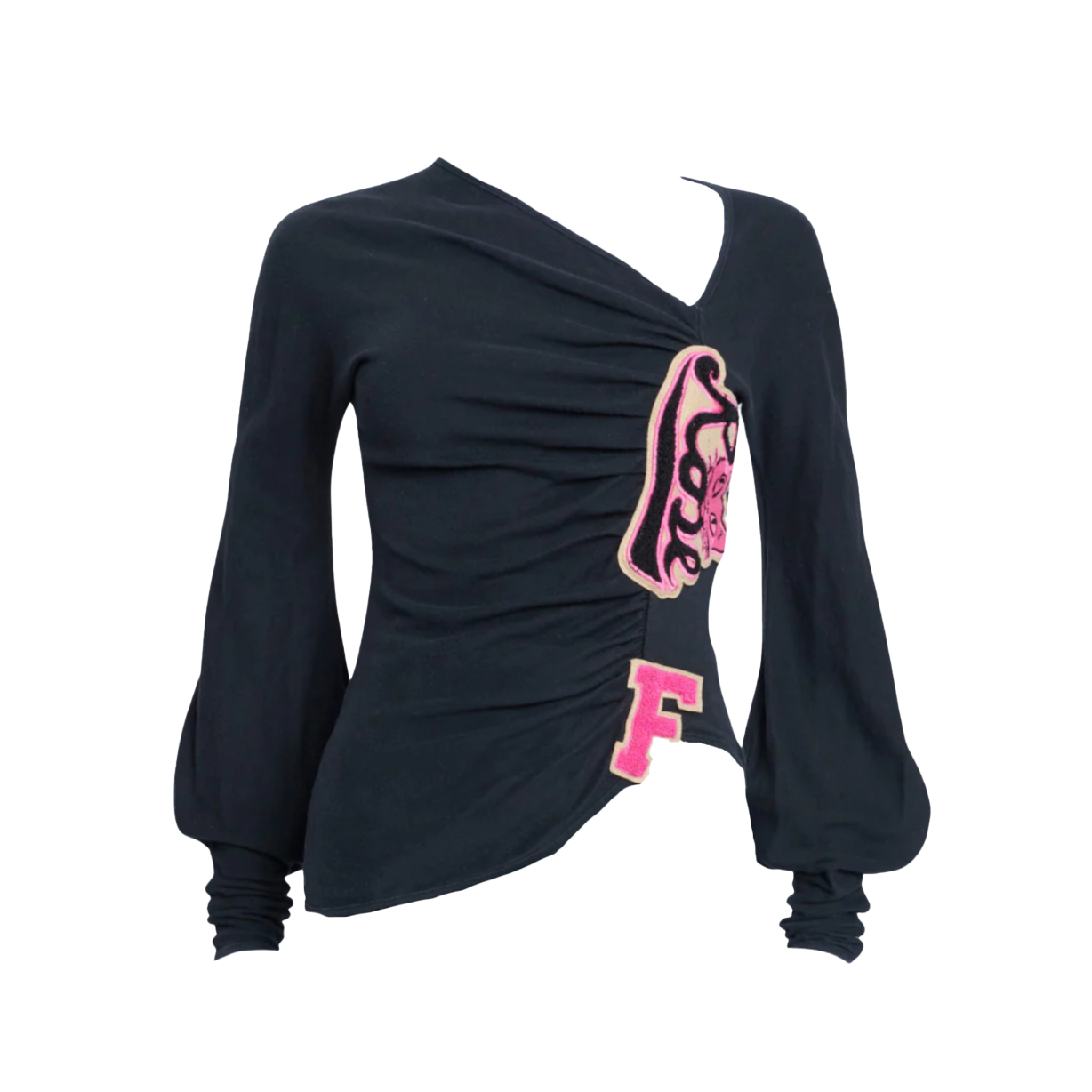 Chloé “Rose” Long Sleeve Varsity Top