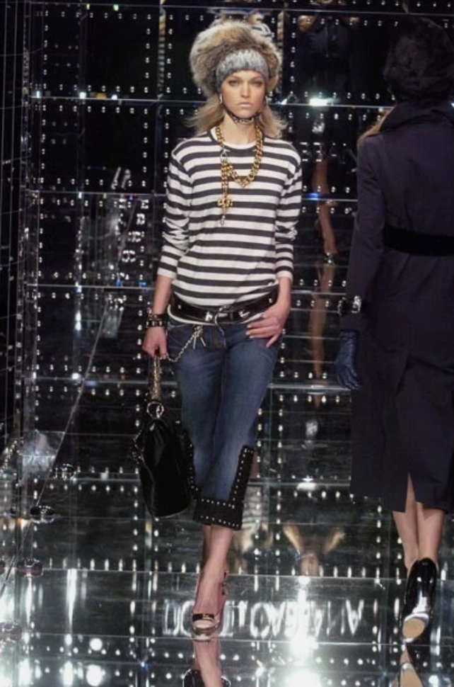 Dolce & Gabbana Denim Studded Capris