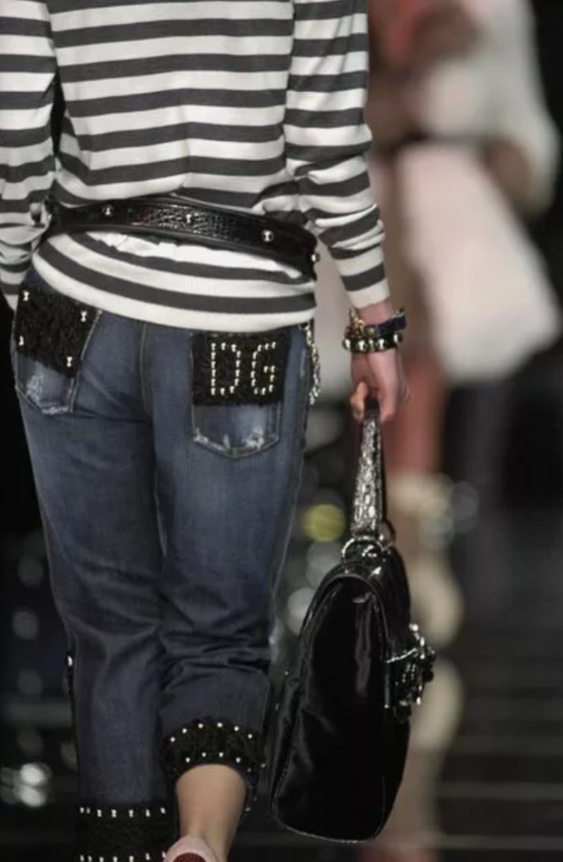 Dolce & Gabbana Denim Studded Capris