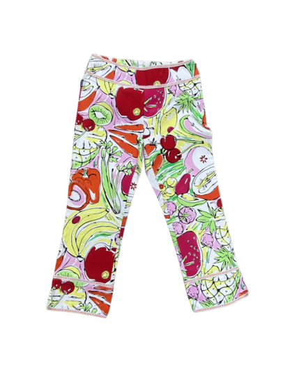 Moschino Jeans Fruit Printed Capri Pants