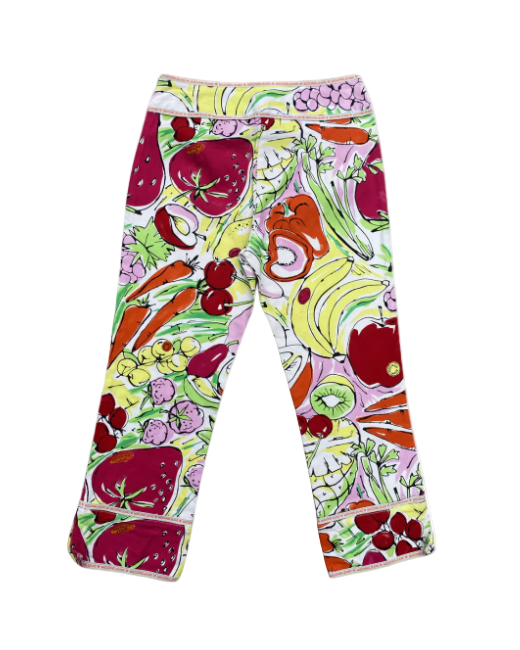 Moschino Jeans Fruit Printed Capri Pants