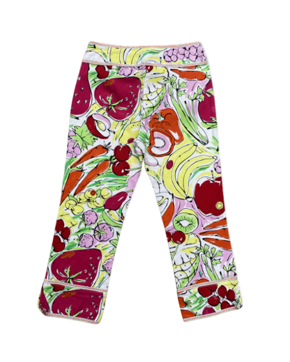 Moschino Jeans Fruit Printed Capri Pants