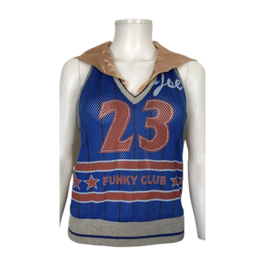 Dolce & Gabbana “Baseball Chick” Hooded Jersey Top
