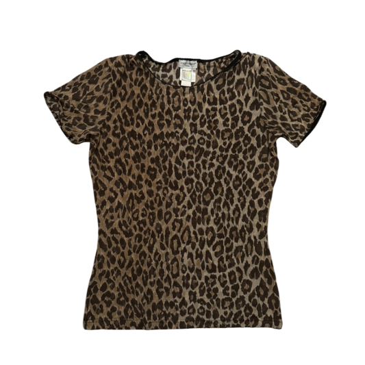 Dolce & Gabbana Leopard Mesh T-Shirt