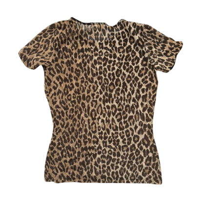 Dolce & Gabbana Leopard Mesh T-Shirt