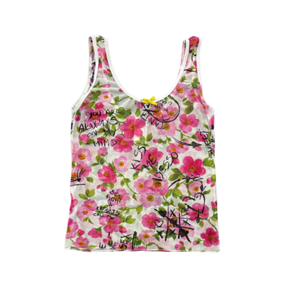 Dolce & Gabbana Floral Mesh Tank Top